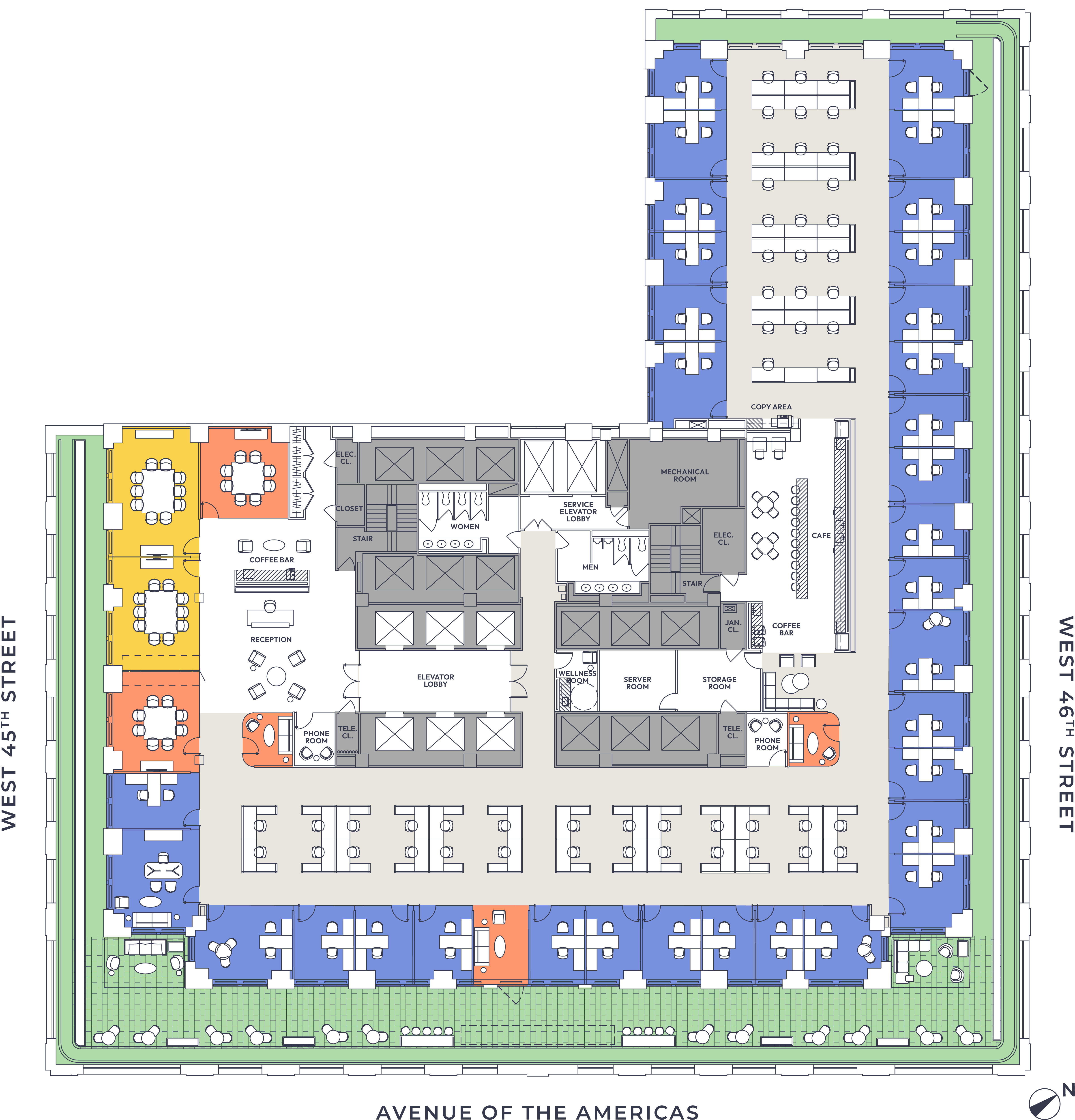 Office Intensive  Floorplan